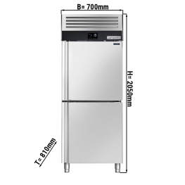 Морозильна шафа - 0,7 x 0,81 m - з 2 металеві двері GGM Gastro