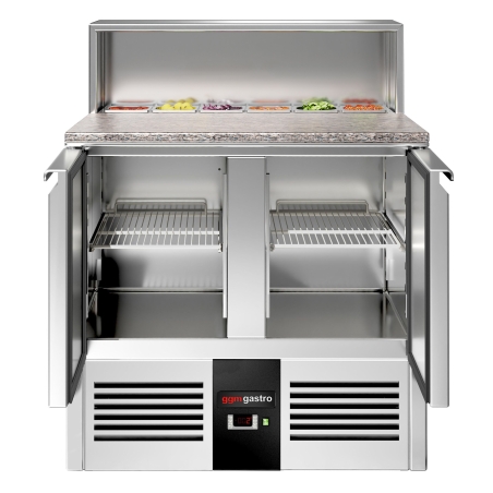 Холодильний стіл саладетта PREMIUM 0,90 m x 0,70 m / 2 двері / 240 л GGM Gastro - 4