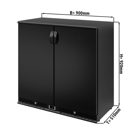 Холодильник барный для напитков 220 литров – с 2 дверями GGM Gastro - 1