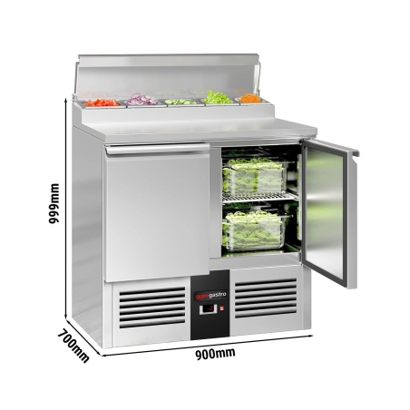 Холодильный стол саладетта PREMIUM - 0,9 x 0,7 m / 2 двери / объем: 240 л GGM Gastro - 2