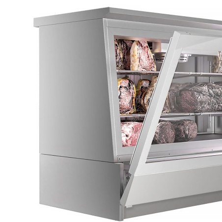 Холодильна вітрина для презентації та зберігання дозрілого м’яса - сіра GGM Gastro - 5