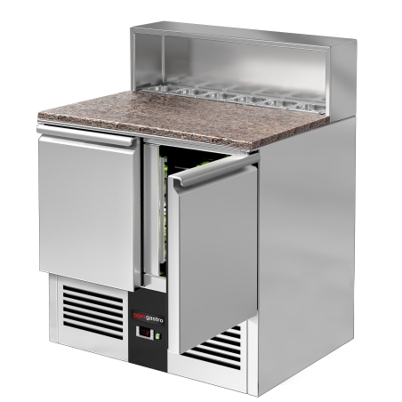 Холодильний стіл саладетта PREMIUM 0,90 m x 0,70 m / 2 двері / 240 л GGM Gastro - 5