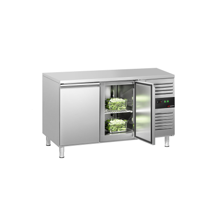 Холодильний стіл ЕСО - 1,36 x 0,7 m / 2 двері GGM Gastro - 1