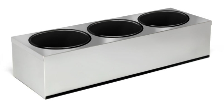 Подставка для дозатора соуса (объем: 3x 4,5 л / материал: нержав.сталь) GGM Gastro - 2