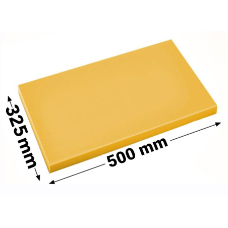 Дошка для нарізання - 32,5 x 50 см - 2 см - жовтий GGM Gastro - 1