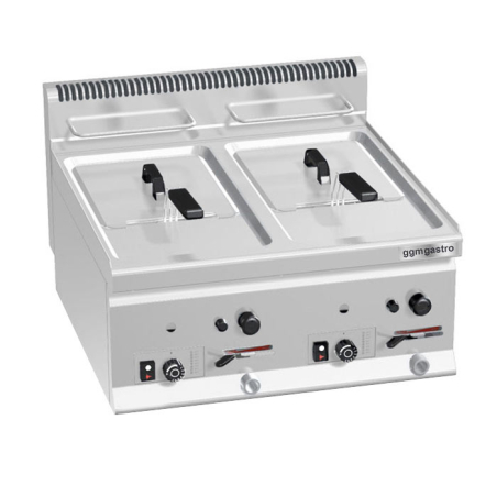 Фритюрниця газова 8+8 літрів (13,2 кВт) GGM Gastro - 2