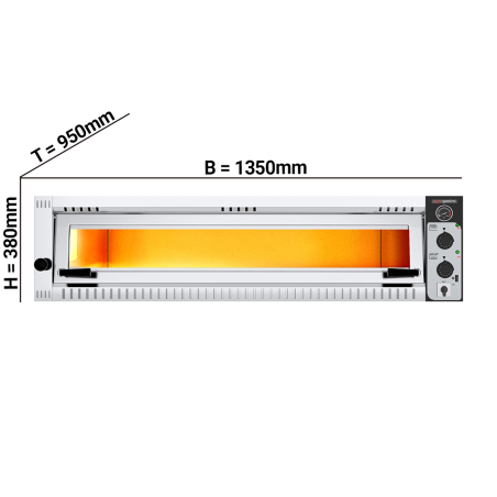 Печь для пиццы, 6 х 34 см, 1 камера - 1