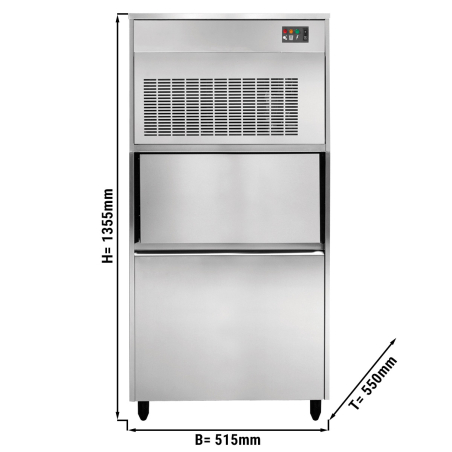 Льодогенератор лускатого льоду - 135 kg / 24 h GGM Gastro - 1