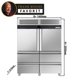 Холодильна шафа / 1400- літрів / кількість дверей- 6 / GGM Gastro