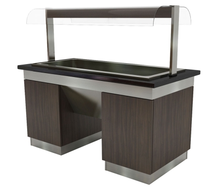 Салат-бар тепловой 1,6 x 0,8 м - 4 х GN 1/1 GGM Gastro - 2