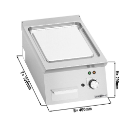 Поверхня жарова електрична - гладка (4,8 кВт) GGM Gastro