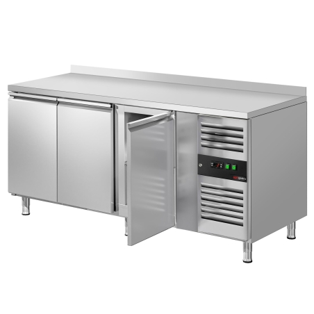 Холодильный стол с бортом ЕСО - 1,8 x 0,7 m / 3 двери GGM Gastro - 6