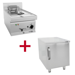 Фритюрниця електрична - 11,5 Л (9 kW) - з підставкою 1 двері GGM Gastro