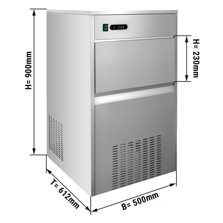 Льодогенератор - 80 kg / 24h GGM Gastro - 1