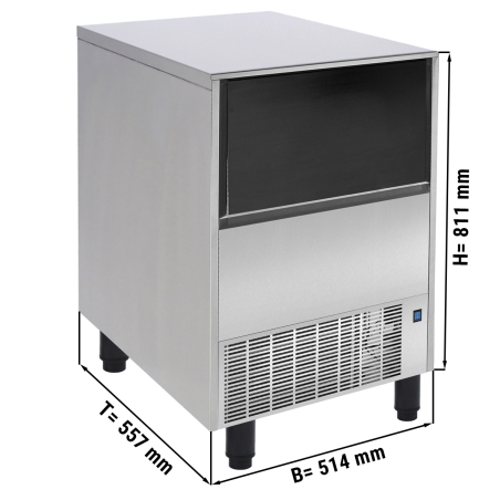 Генератор кубиков льда 51 кг / 24 ч GGM Gastro - 1