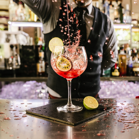 Холодильний стіл для бару 2,13 m - 3 скляних дверей GGM Gastro - 2