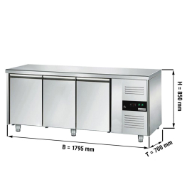 Холодильный стол ЕСО - 1,8 x 0,7 m / 3 двери  GGM Gastro