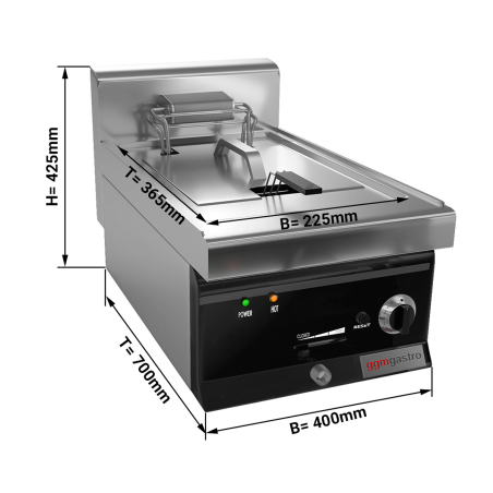 Фритюрниця електрична - 10 Л (9 kW) GGM Gastro - 1