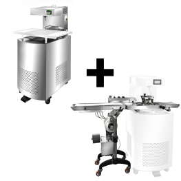 Темпирующая машина с краном - с полкой для глазировки GGM Gastro