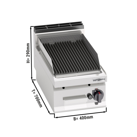 гриль лавовий газовий (6,9 kW) GGM Gastro - 1