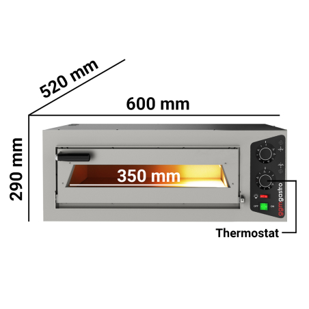 Печь для пиццы, 1 х 35 см, 1 камера - 1