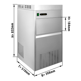 Генератор снігового льоду - 80 kg / 24h GGM Gastro