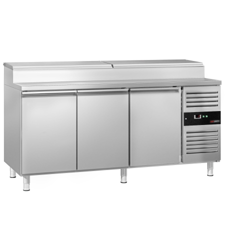 Холодильний стіл саладетта з вітриною для контейнерів 8x 1/3 GN / 3 двері / 417 л GGM Gastro - 7