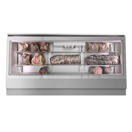 Холодильна вітрина для презентації та зберігання дозрілого м’яса - сіра GGM Gastro - 4