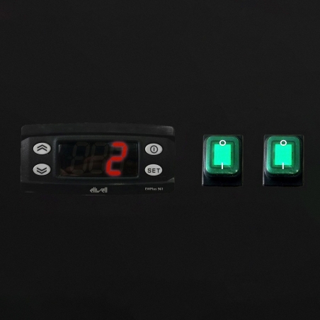 Холодильный стол с бортом ЕСО - 2,2 x 0,7 m / 4 двери GGM Gastro - 9