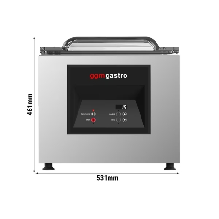 Вакуумно-пакувальна машина 20 мᶾ / год з можливістю наповнення газом GGM Gastro - 2