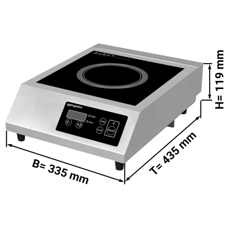 Плита індукційна 3,5 кВт GGM Gastro - 1