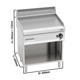 Поверхня жарова газова - гладка (8 кВт) GGM Gastro
