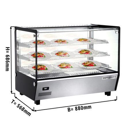 Тепловая настольная витрина - объем: 160 л GGM Gastro - 1