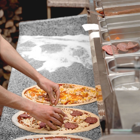 Холодильний стіл для піци з вітриною PREMIUM - 1,4 x 0,7 м / 3 двері / 368 л GGM Gastro - 13