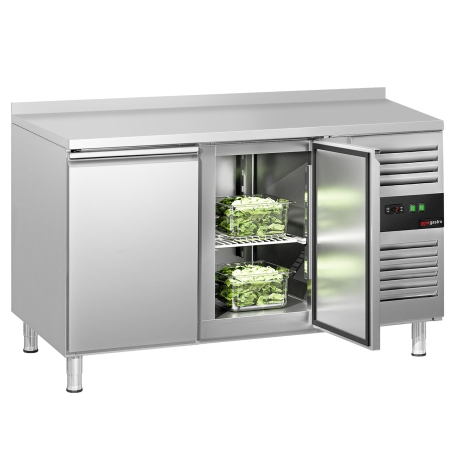 Холодильный стол с бортом ЕСО - 1,36 x 0,7 m / 2 двери GGM Gastro - 3