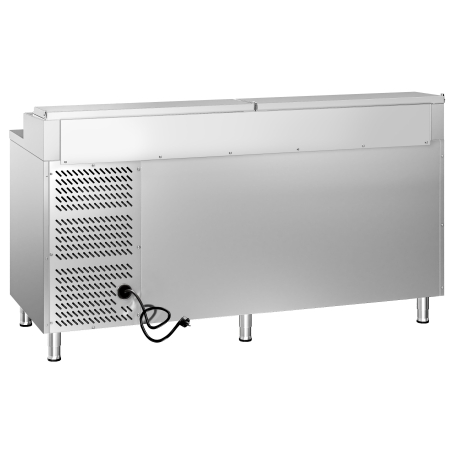 Холодильний стіл саладетта з вітриною для контейнерів 8x 1/3 GN / 3 двері / 417 л GGM Gastro - 8