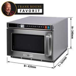 Піч мікрохвильова 17 літри з електронним управлінням - 2100 Вт GGM Gastro