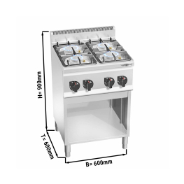 Плита (газовая / 4 конфорки / автоподжиг) GGM Gastro