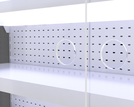 Холодильна гірка - 2,0 x 0,7 m - чорний - з 4 полиця - 0,7 TIEF GGM Gastro - 4