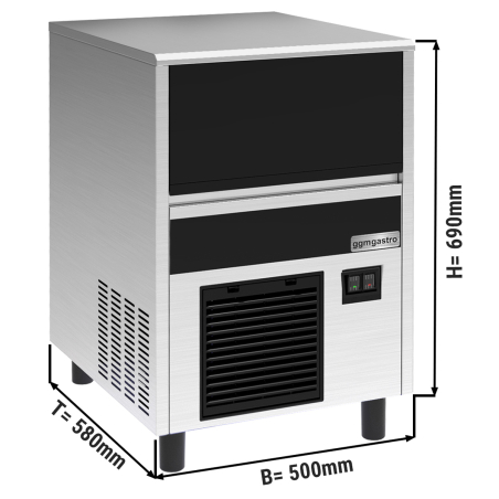 Льдогенератор - циліндр - 32 kg/ 24 h GGM Gastro - 1