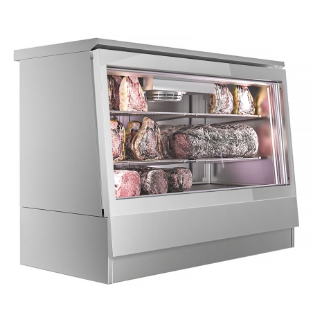 Холодильна вітрина для презентації та зберігання дозрілого м’яса - сіра GGM Gastro - 3