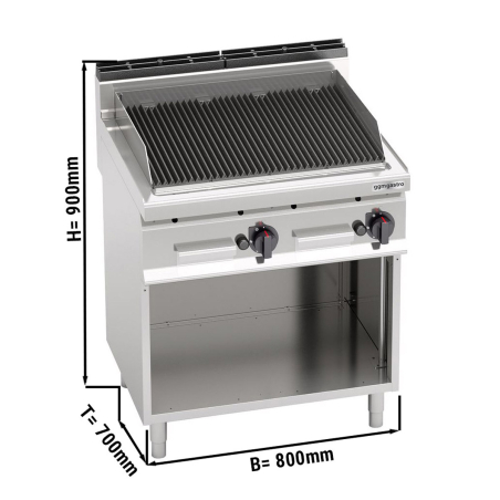 Гриль лавовий газовий (13,8 кВт) GGM Gastro - 1