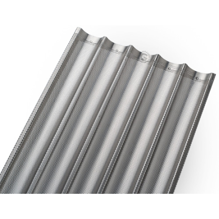 Противень для багетов алюминиевый EN 400 x 600 GGM Gastro - 1