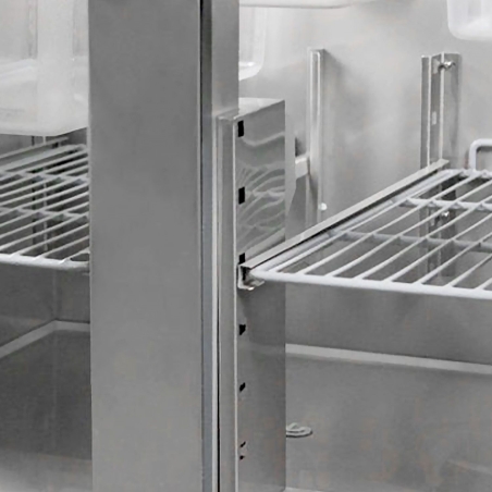 Холодильный стол саладетта PREMIUM - 0,9 x 0,7 m / 2 двери / объем: 240 л GGM Gastro - 12