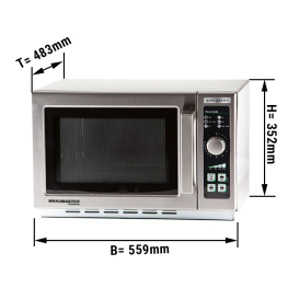 Піч мікрохвильова - 34 літри - 1100 Вт  GGM Gastro