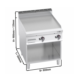 Поверхня жарова газова - гладка (20 кВт) GGM Gastro