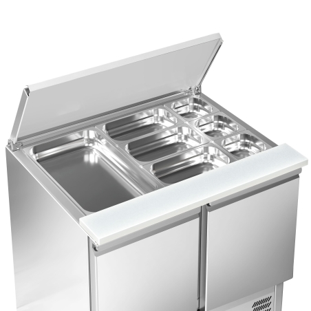 Холодильный стол саладетта PREMIUM - 0.9 x 0.7 m / 2 двери / объем: 240 л GGM Gastro - 10