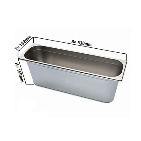 Гастроємність GN 2/4 - глибина: 150 мм GGM Gastro - 1