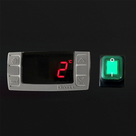 Холодильний стіл для піци з вітриною PREMIUM - 1,4 x 0,7 м / 3 двері / 368 л GGM Gastro - 7