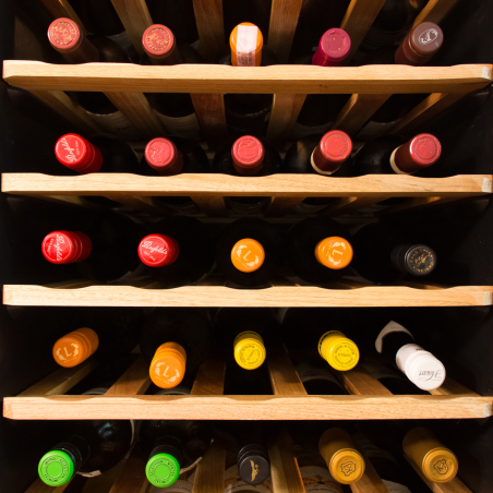 Холодильник винний 265 літрів - білий - з 1 скляними дверима GGM Gastro - 4